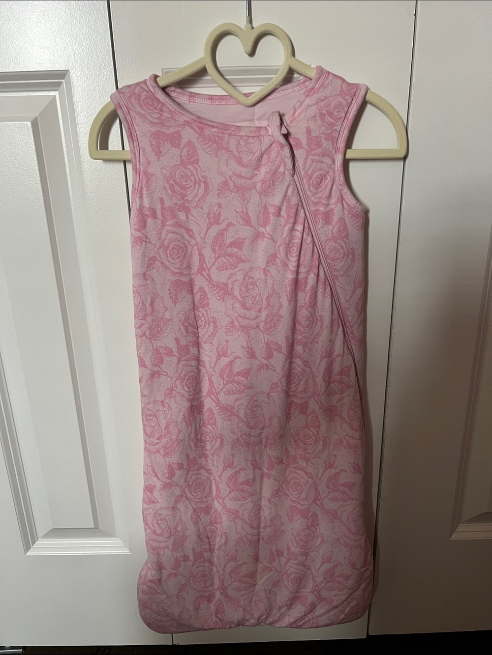 Bums and Roses pink floral sleep sack